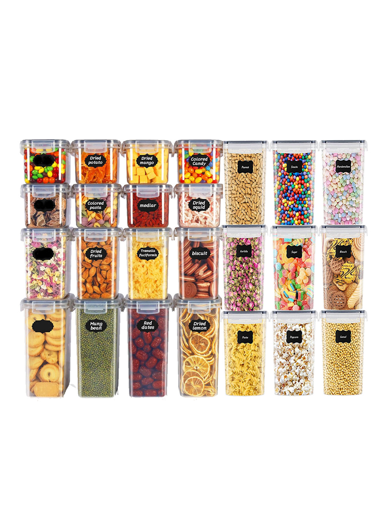 Kitchen Appliances Organizer - 48 pièces, Contenants de stockage alimentaire